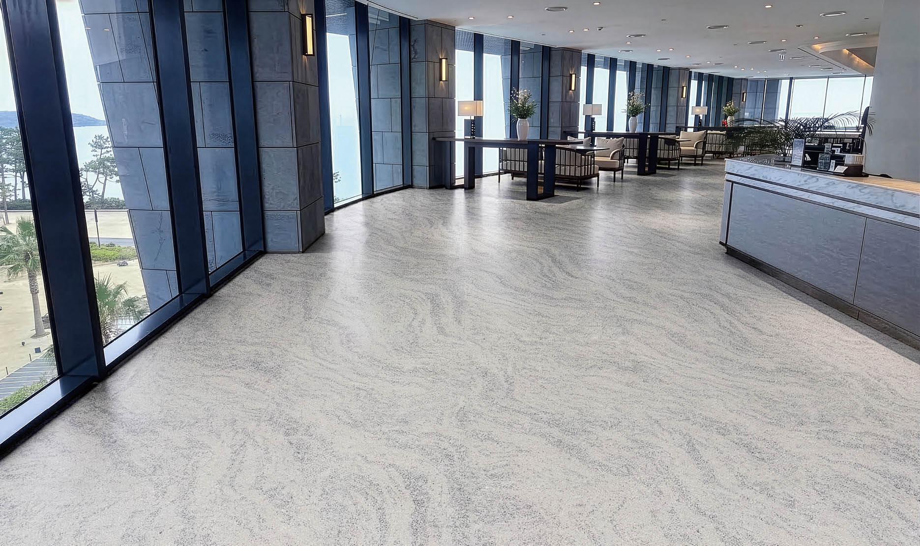 A large grocery store with aisles of food and drinks. AI generated content