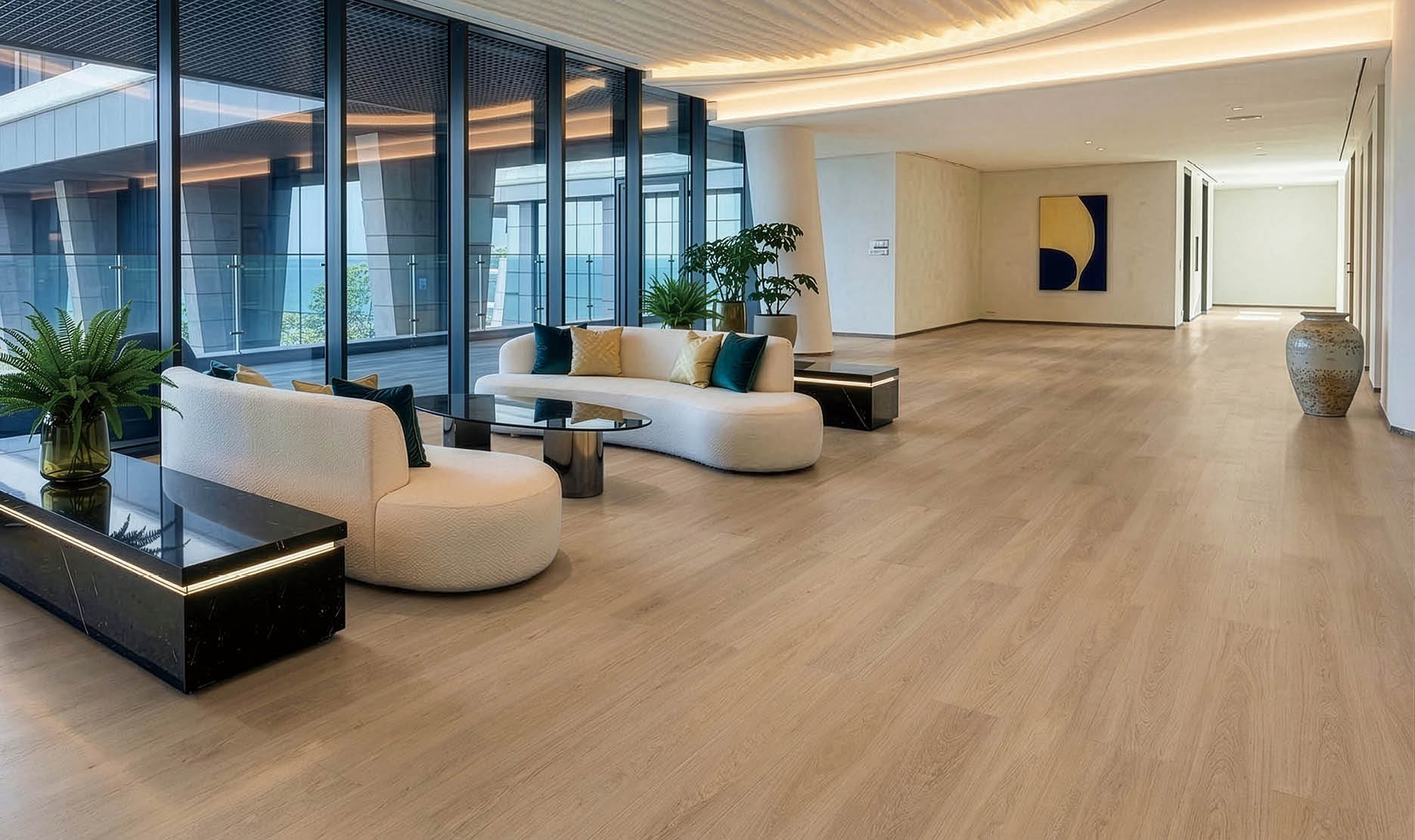 A large grocery store with aisles of food and drinks. AI generated content