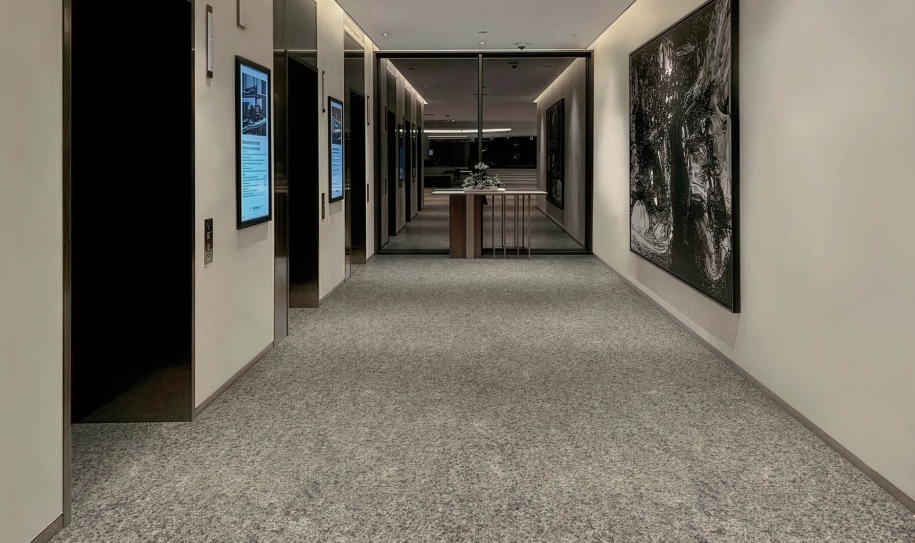 A large grocery store with aisles of food and drinks. AI generated content