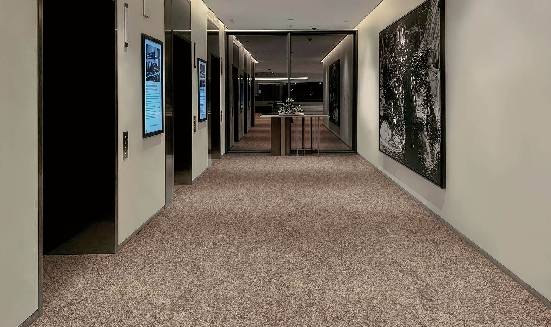 A large grocery store with aisles of food and drinks. AI generated content