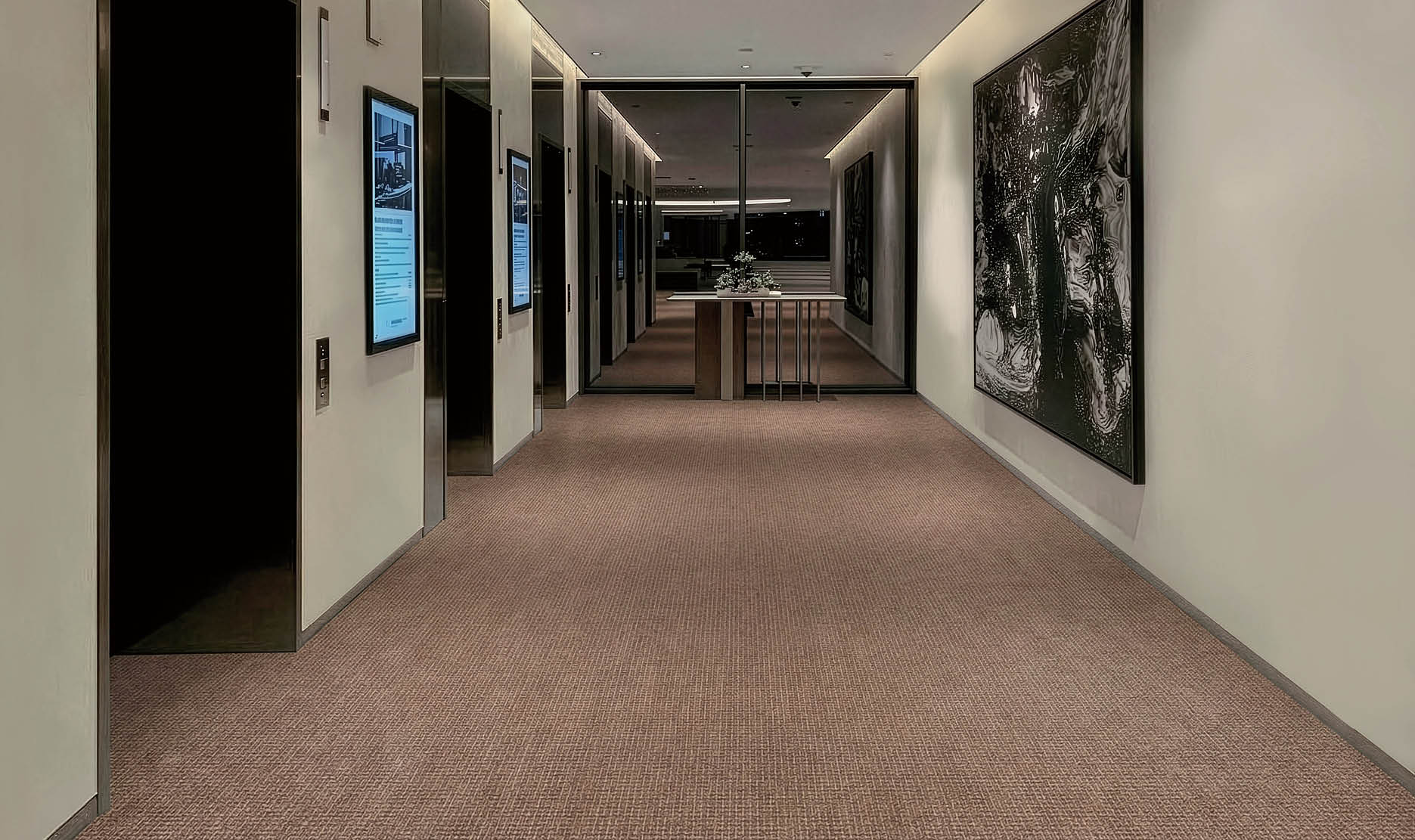 A large grocery store with aisles of food and drinks. AI generated content