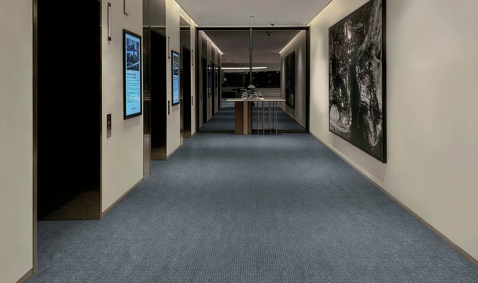 A large grocery store with aisles of food and drinks. AI generated content