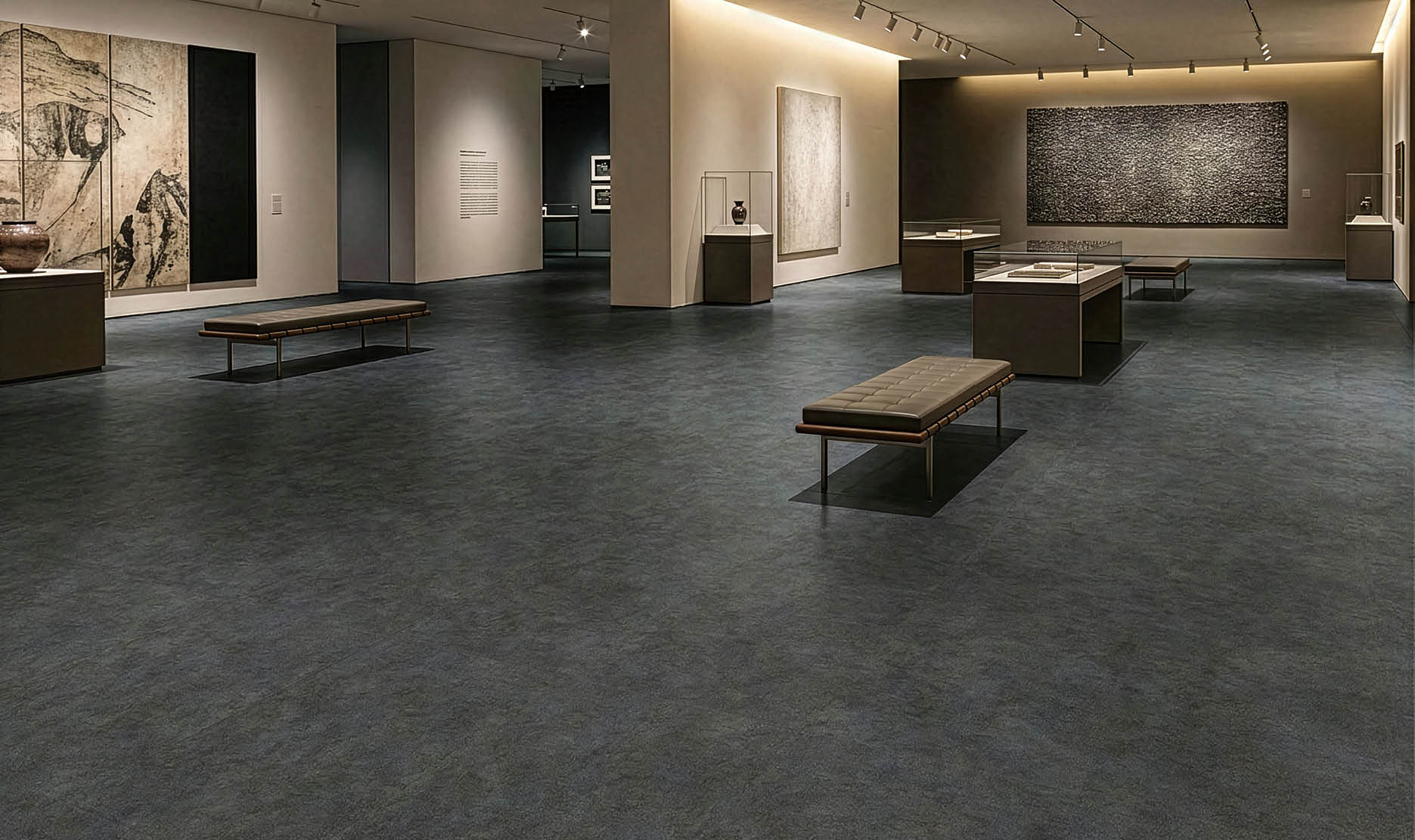 A large grocery store with aisles of food and drinks. AI generated content