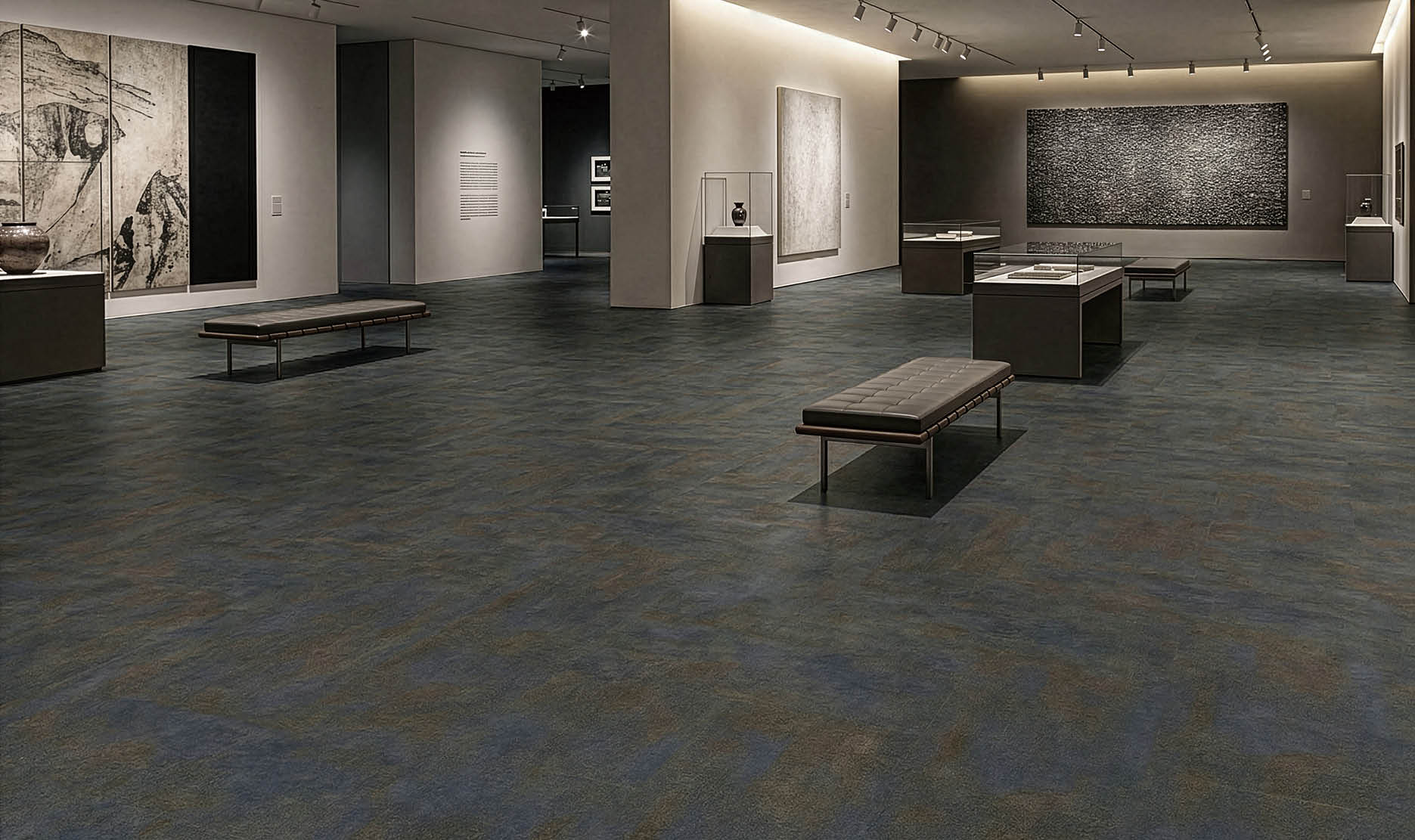 A large grocery store with aisles of food and drinks. AI generated content