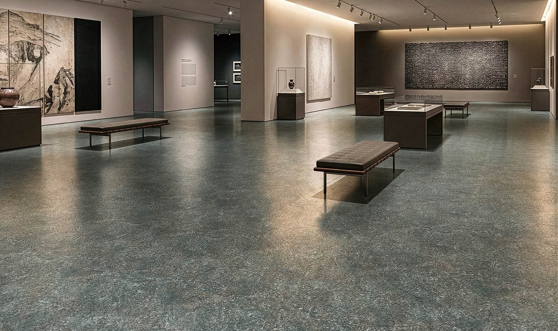 A large grocery store with aisles of food and drinks. AI generated content