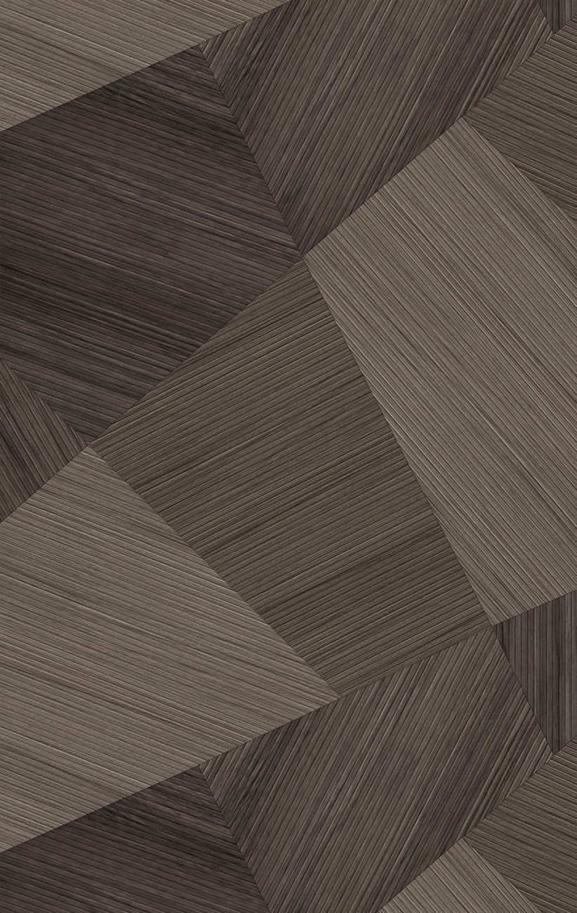 A wooden floor with a geometric pattern. AI generated content